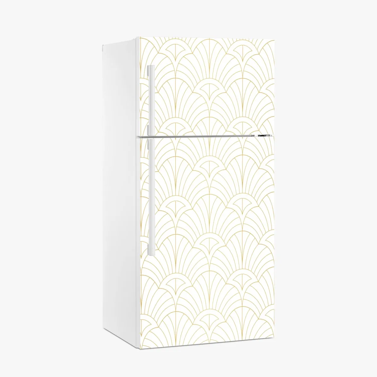 Naklejka na lodówkę złoty wzór art deco – Wallissimo® Naklejka na lodówkę złoty wzór art deco – Wallissimo®