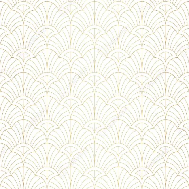Naklejka na lodówkę złoty wzór art deco – Wallissimo® Naklejka na lodówkę złoty wzór art deco – Wallissimo®