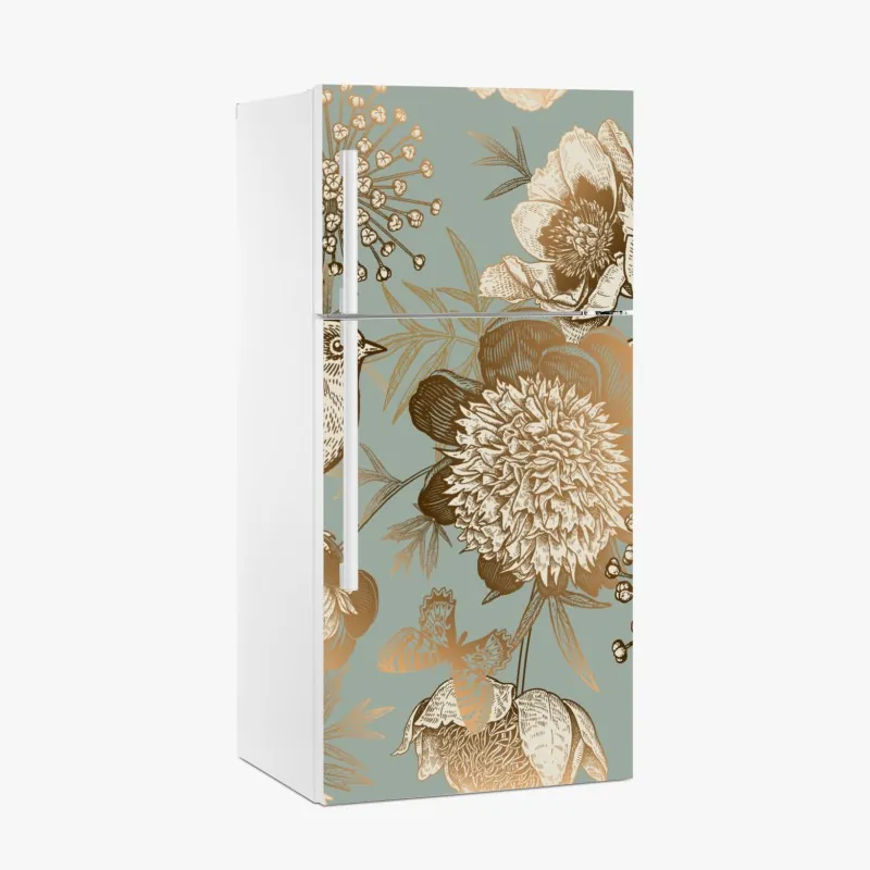 Naklejka na lodówkę biała tekstura marmuru z szarymi żyłkami – Wallissimo®