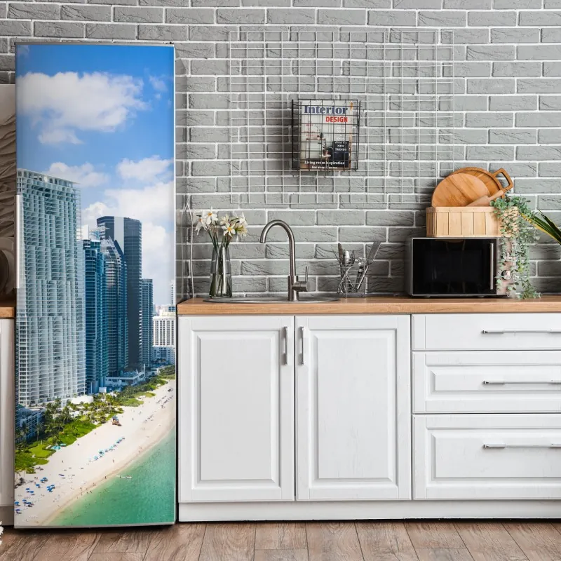 Naklejka na lodówkę intymny monochromatyczny portret – Wallissimo®