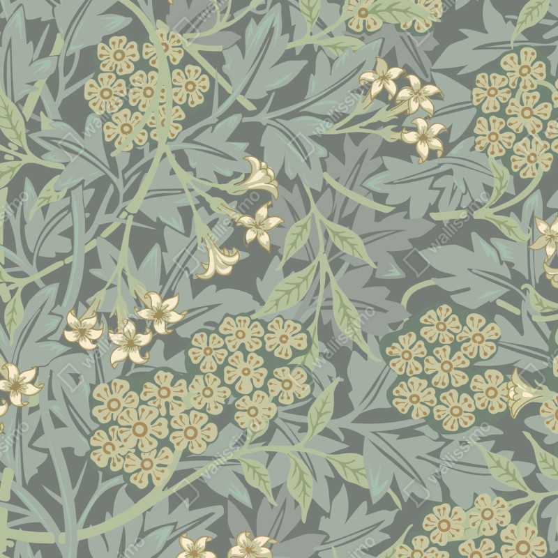 Naklejka na lodówkę vintage botaniczny wzór kwiatowy – Wallissimo® Naklejka na lodówkę vintage botaniczny wzór kwiatowy – Wallissimo®