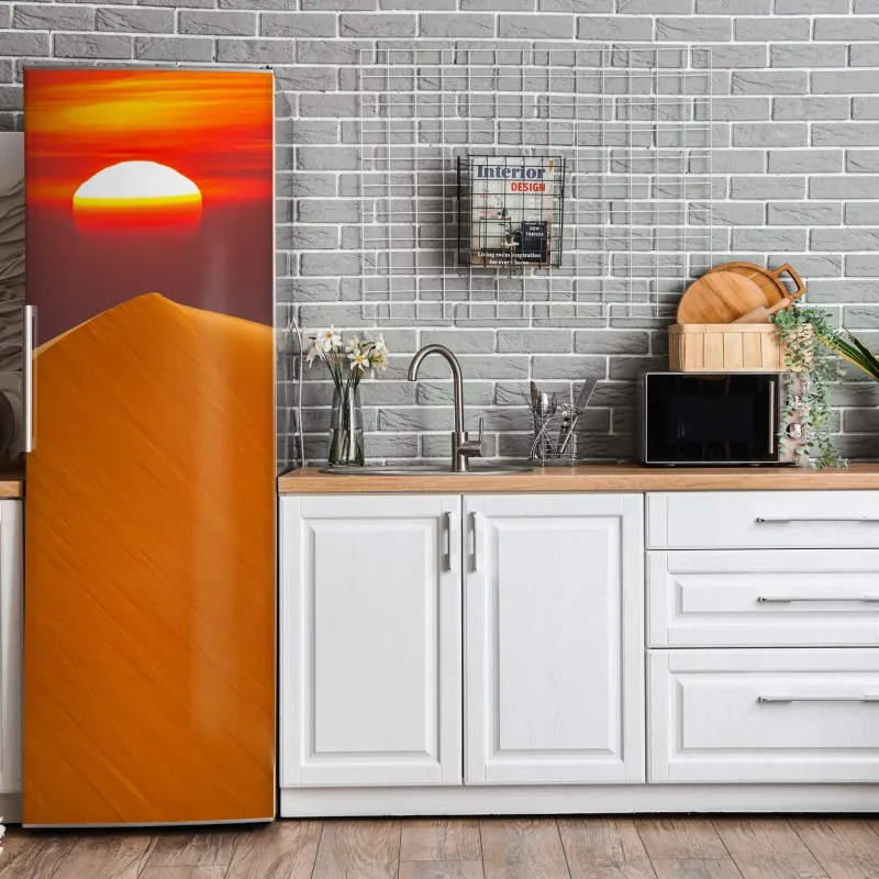 Naklejka na lodówkę zabawny wzór z zebrami – Wallissimo®