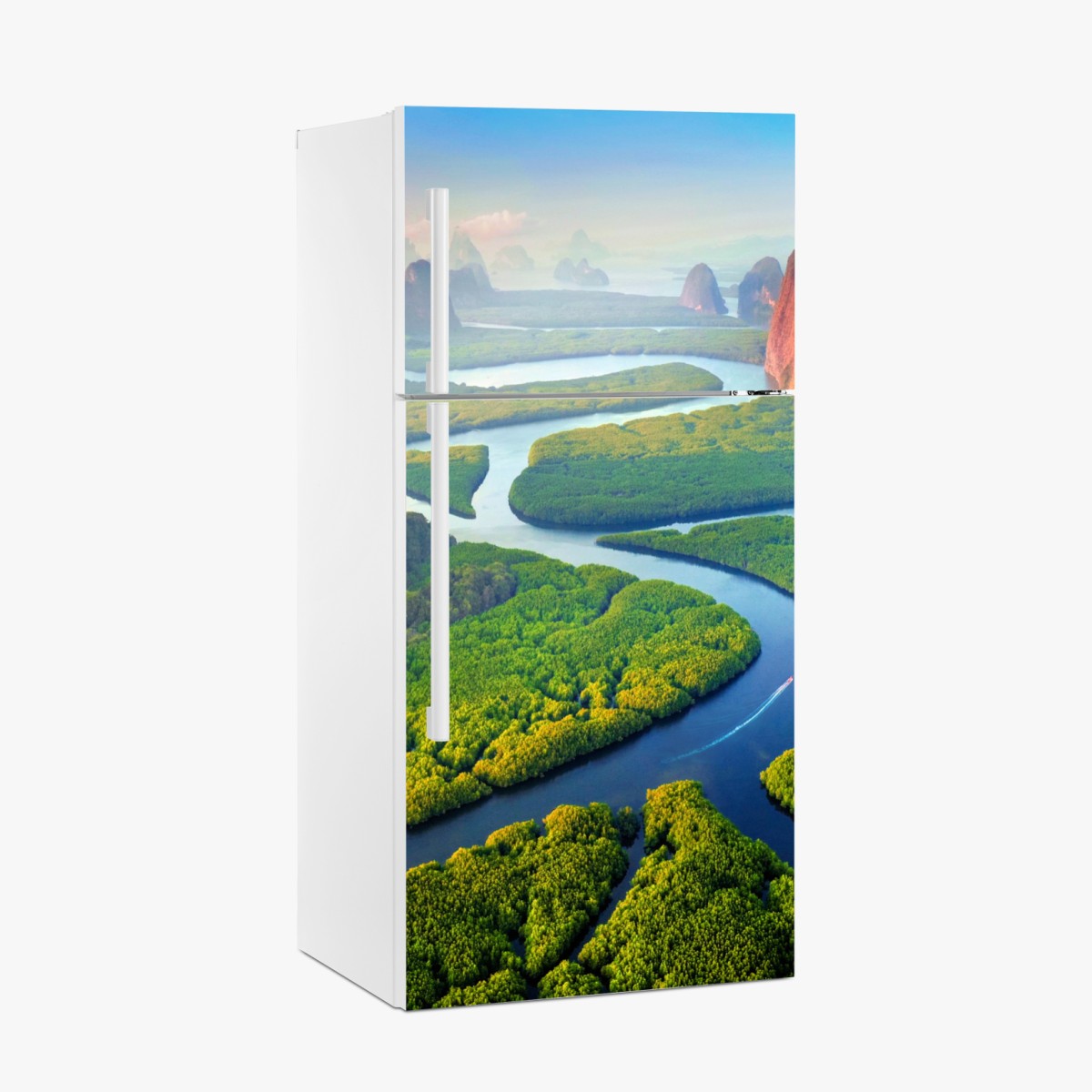 Fridge sticker sunrise over Phang Nga Bay