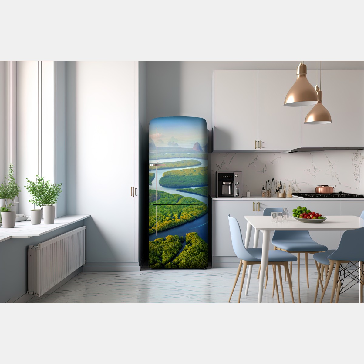 Naklejka na lodówkę wschód słońca nad Zatoką Phang Nga – Wallissimo® Naklejka na lodówkę wschód słońca nad Zatoką Phang Nga – Wallissimo®