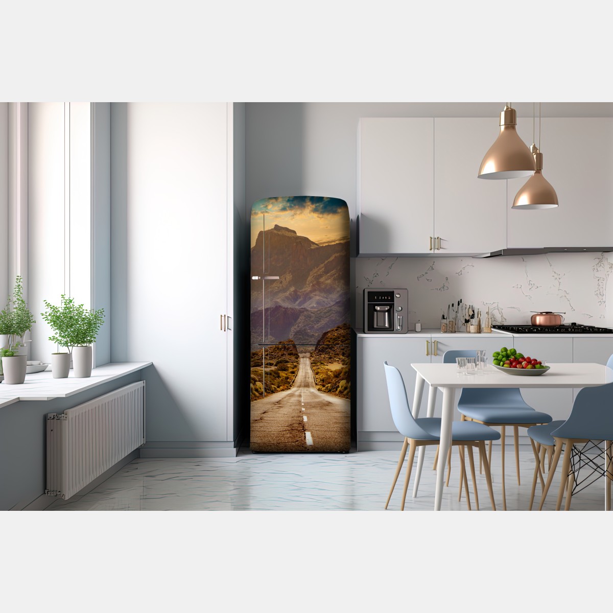 Naklejka na lodówkę droga w góry na Teneryfie – Wallissimo® Naklejka na lodówkę droga w góry na Teneryfie – Wallissimo®