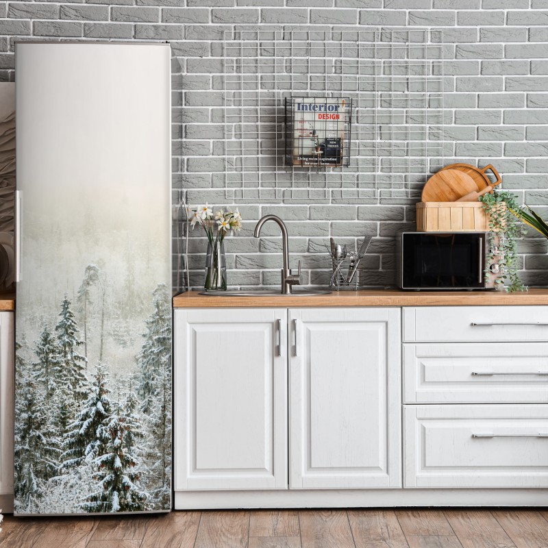 Naklejka na lodówkę intymny monochromatyczny portret – Wallissimo®