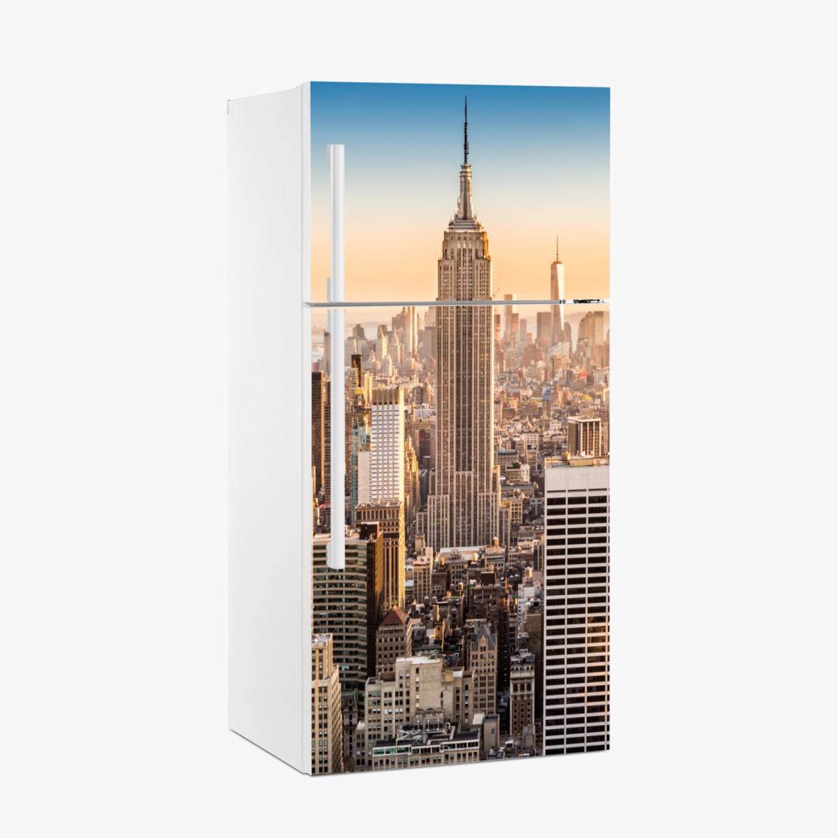 Fridge sticker New York skyline at golden hour