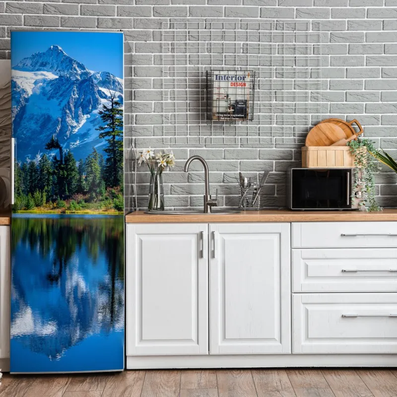 Naklejka na lodówkę monochromatyczny przepływ komórek – Wallissimo®