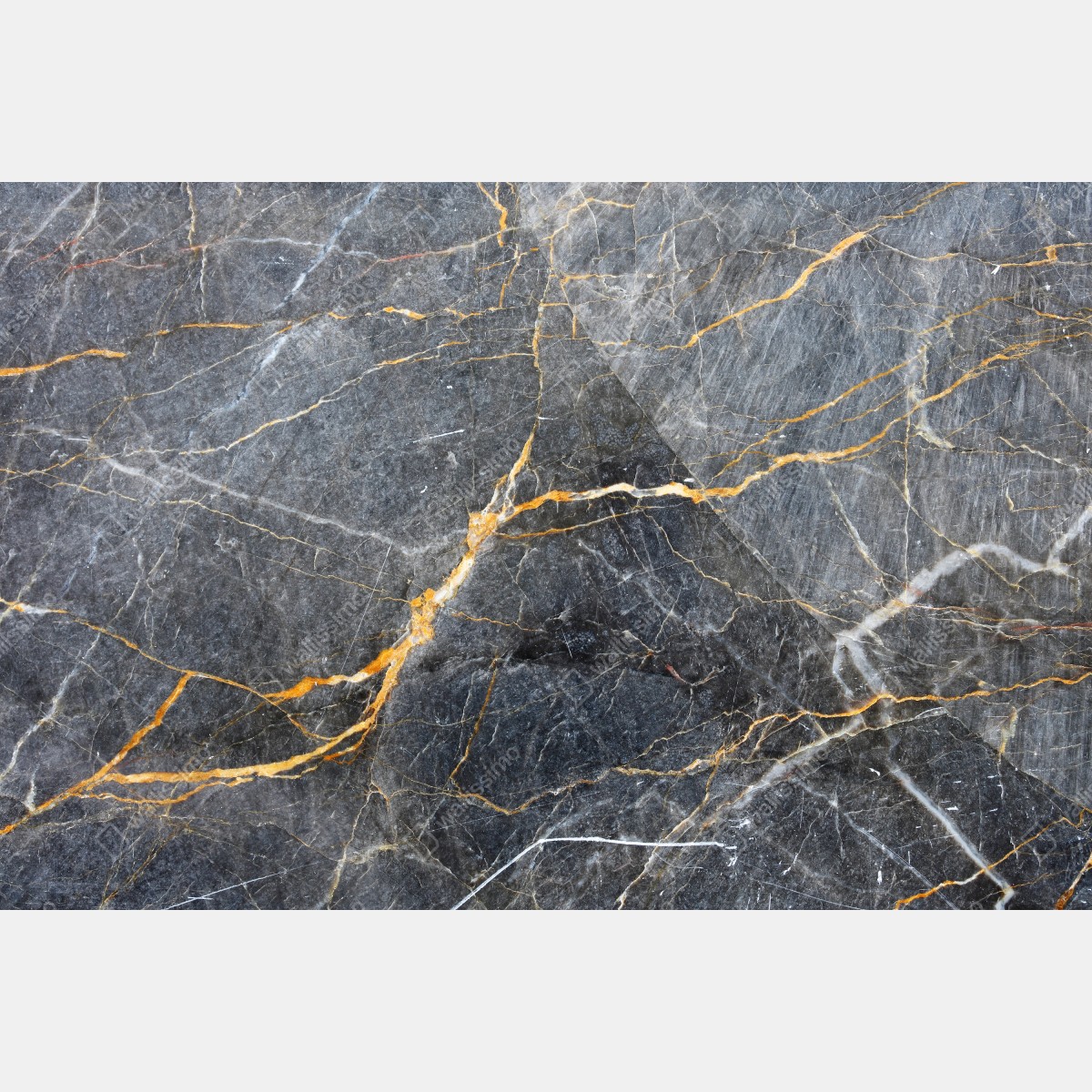 Naklejka na lodówkę ciemnoszary marmur ze złotymi żyłami – Wallissimo® Naklejka na lodówkę ciemnoszary marmur ze złotymi żyłami – Wallissimo®