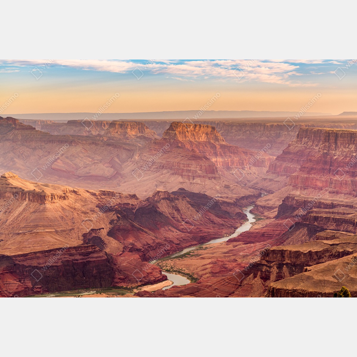 Naklejka na lodówkę Grand Canyon zachód słońca panorama – Wallissimo® Naklejka na lodówkę Grand Canyon zachód słońca panorama – Wallissimo®