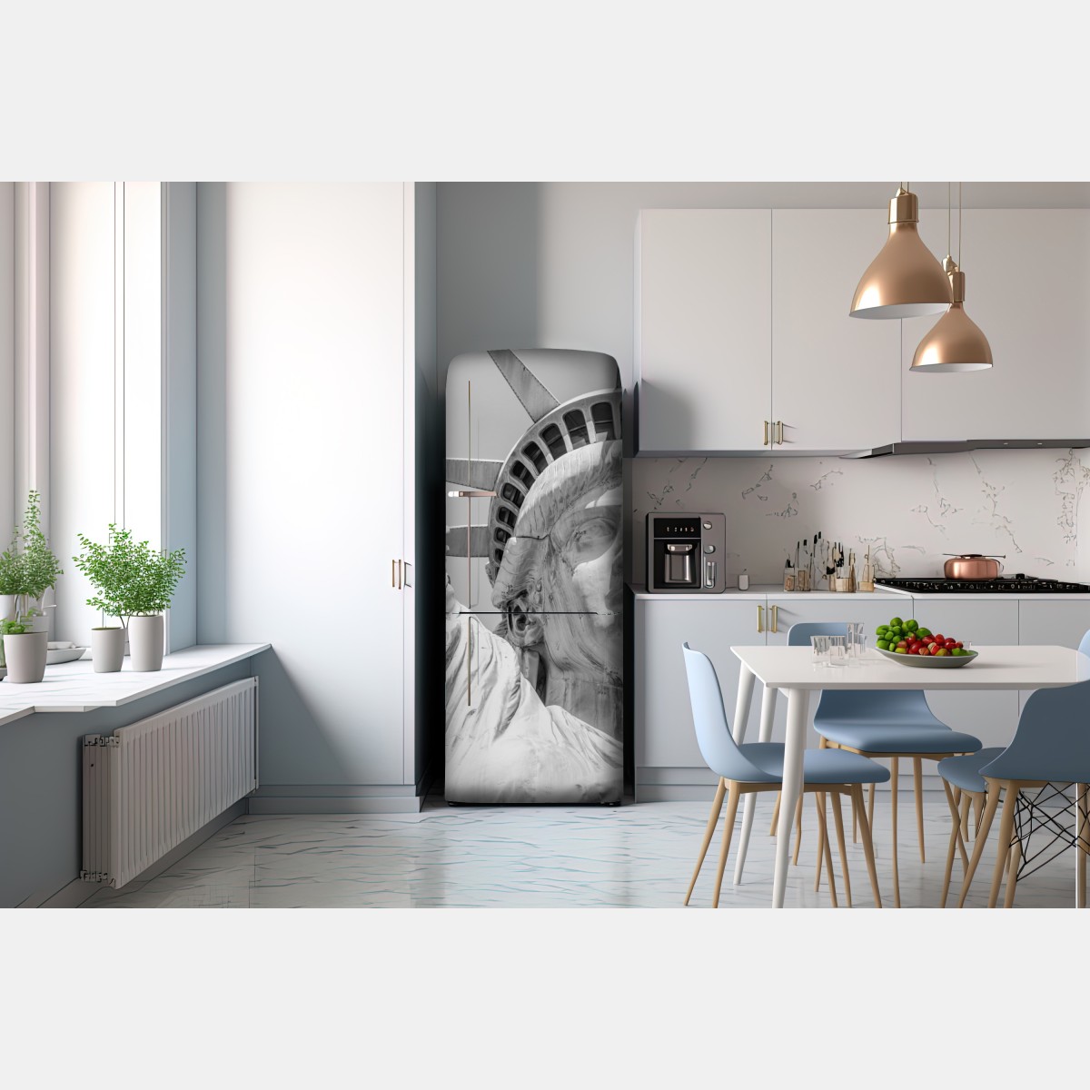 Naklejka na lodówkę Statua Wolności z bliska – Wallissimo® Naklejka na lodówkę Statua Wolności z bliska – Wallissimo®