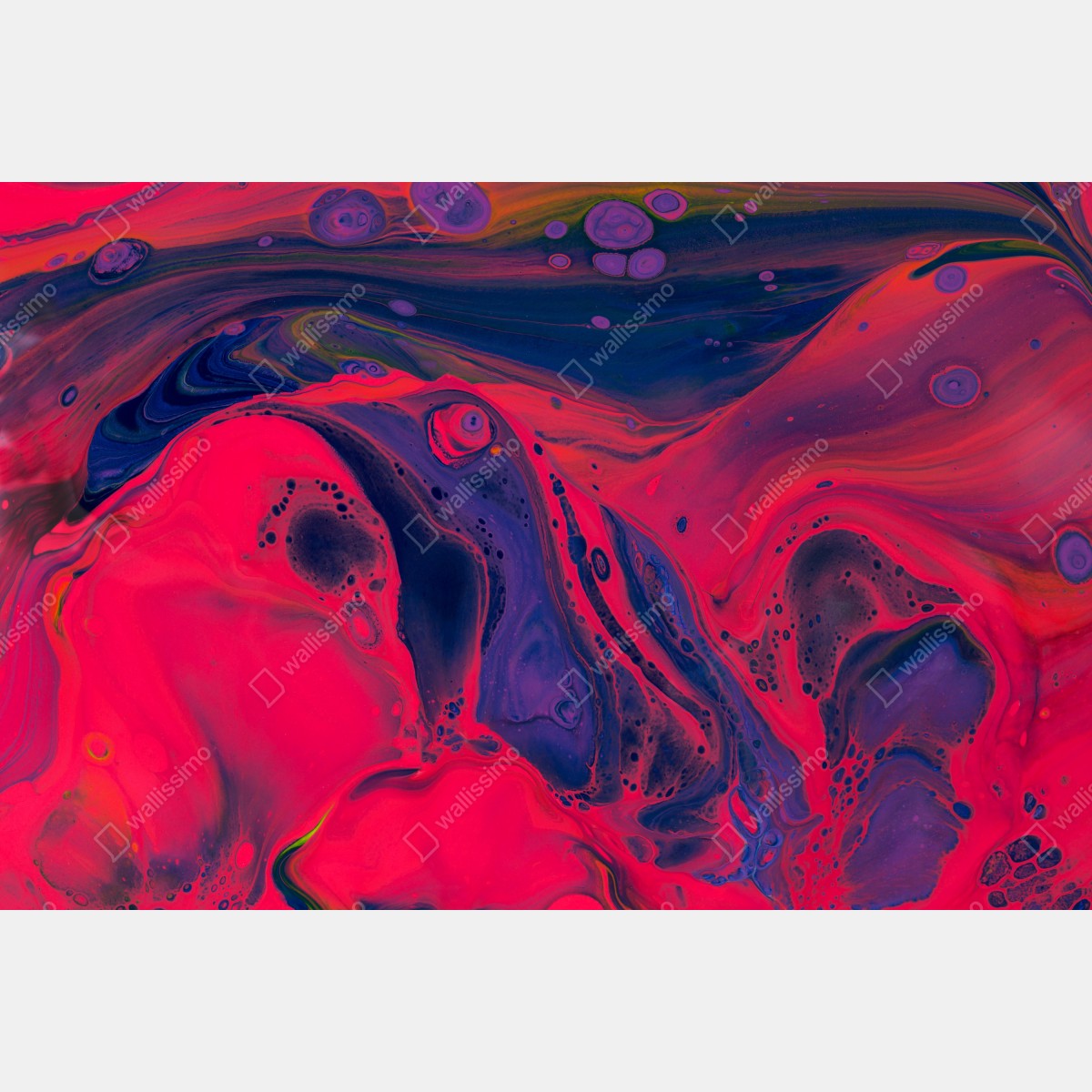 Naklejka na lodówkę żywa różowa abstrakcja płynna – Wallissimo® Naklejka na lodówkę żywa różowa abstrakcja płynna – Wallissimo®