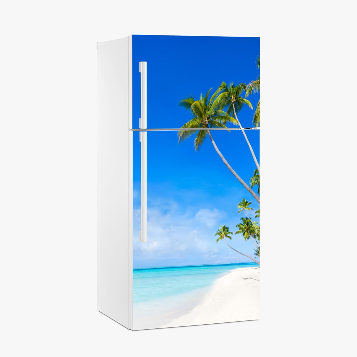 Fridge sticker tropical palm beach paradise