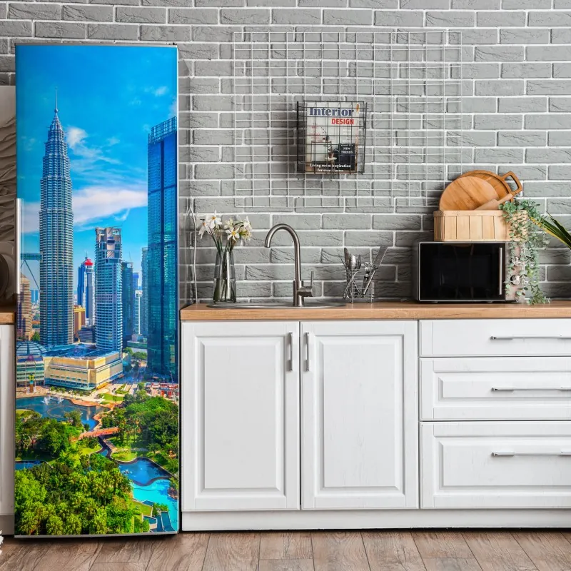 Naklejka na lodówkę intymny monochromatyczny portret – Wallissimo®