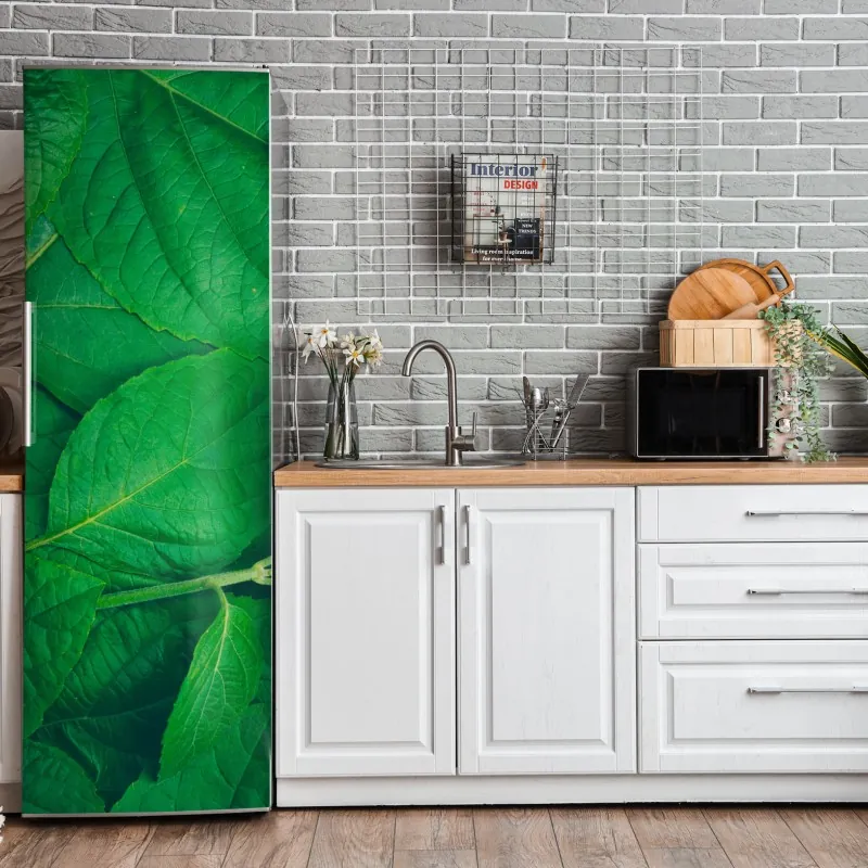 Naklejka na lodówkę złoty wzór art deco – Wallissimo®