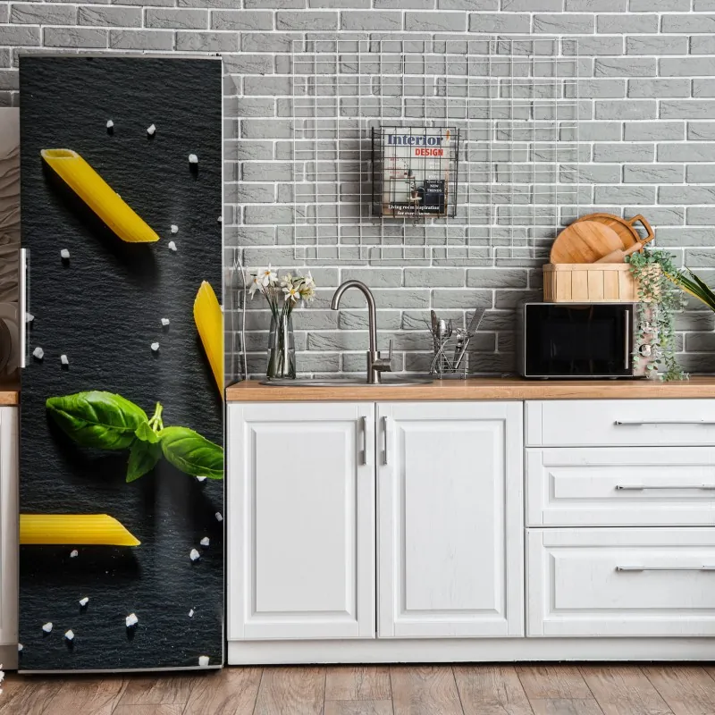 Naklejka na lodówkę spokojne jezioro z górskim odbiciem – Wallissimo®