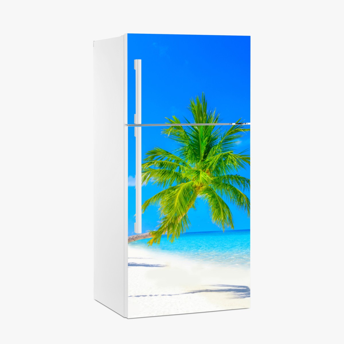 Fridge sticker beach paradise in Maldives