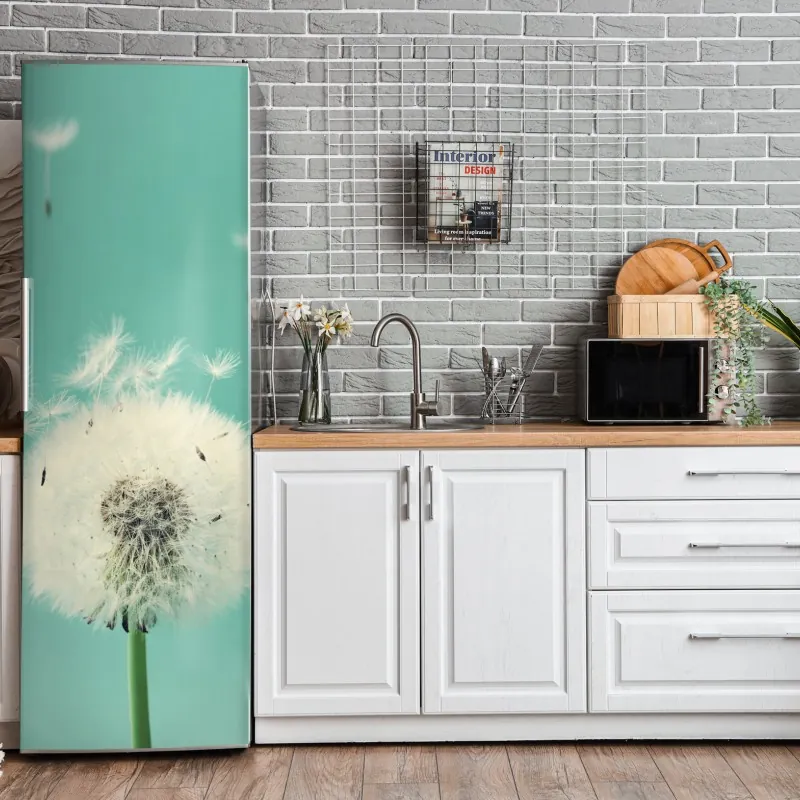 Naklejka na lodówkę panorama Nowego Jorku w monochromie – Wallissimo®