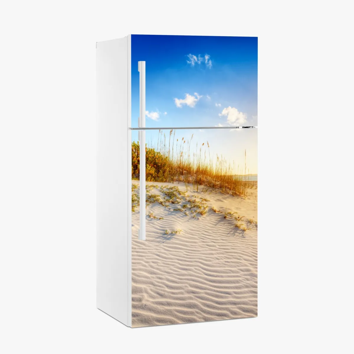 Naklejka na lodówkę zachód słońca nad wydmami Grace Bay – Wallissimo® Naklejka na lodówkę zachód słońca nad wydmami Grace Bay – Wallissimo®