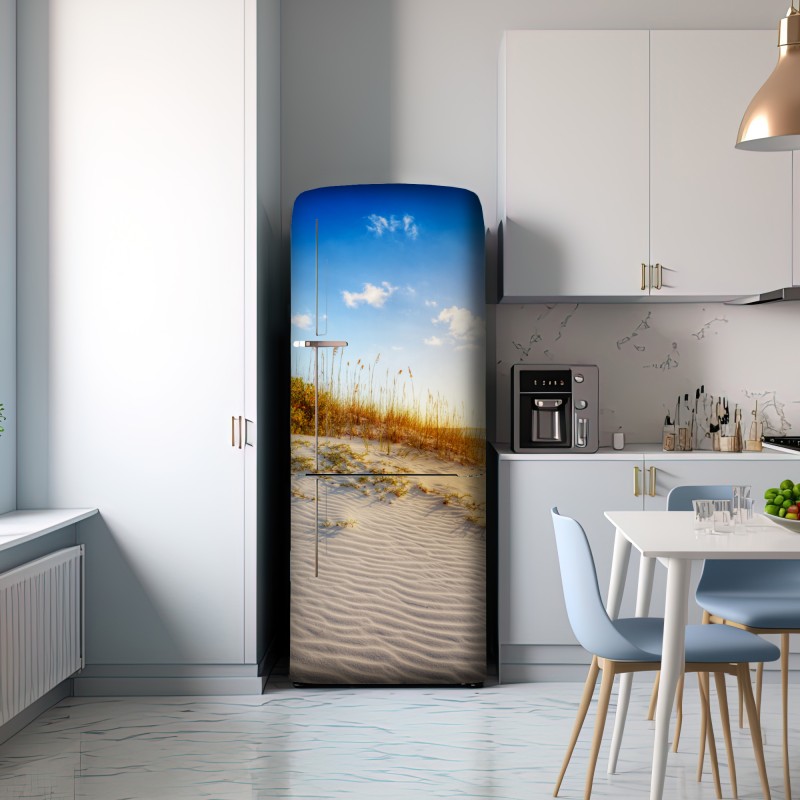 Naklejka na lodówkę zachód słońca nad wydmami Grace Bay – Wallissimo® Naklejka na lodówkę zachód słońca nad wydmami Grace Bay – Wallissimo®