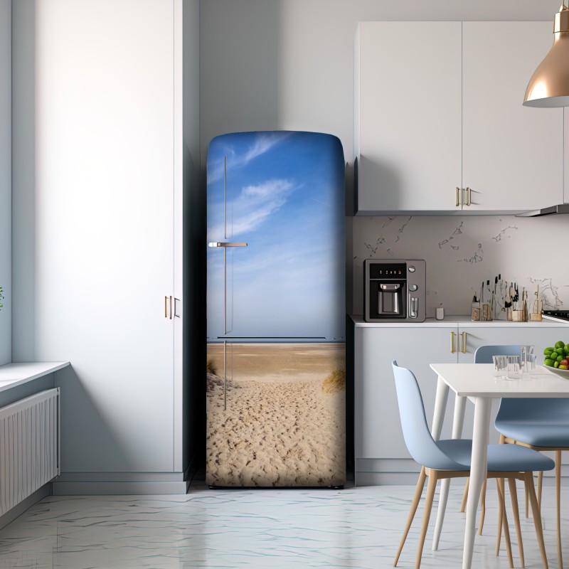 Naklejka na lodówkę spokojne wydmy na wybrzeżu Niemiec – Wallissimo® Naklejka na lodówkę spokojne wydmy na wybrzeżu Niemiec – Wallissimo®