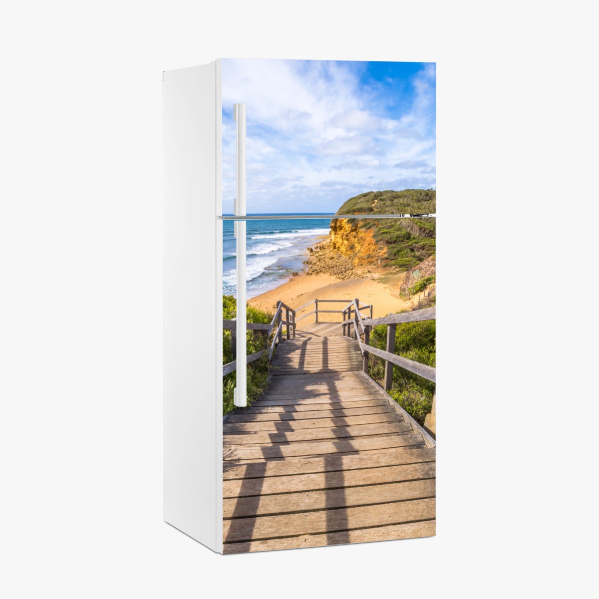 Fridge sticker walkway to Bells Beach panoramic view