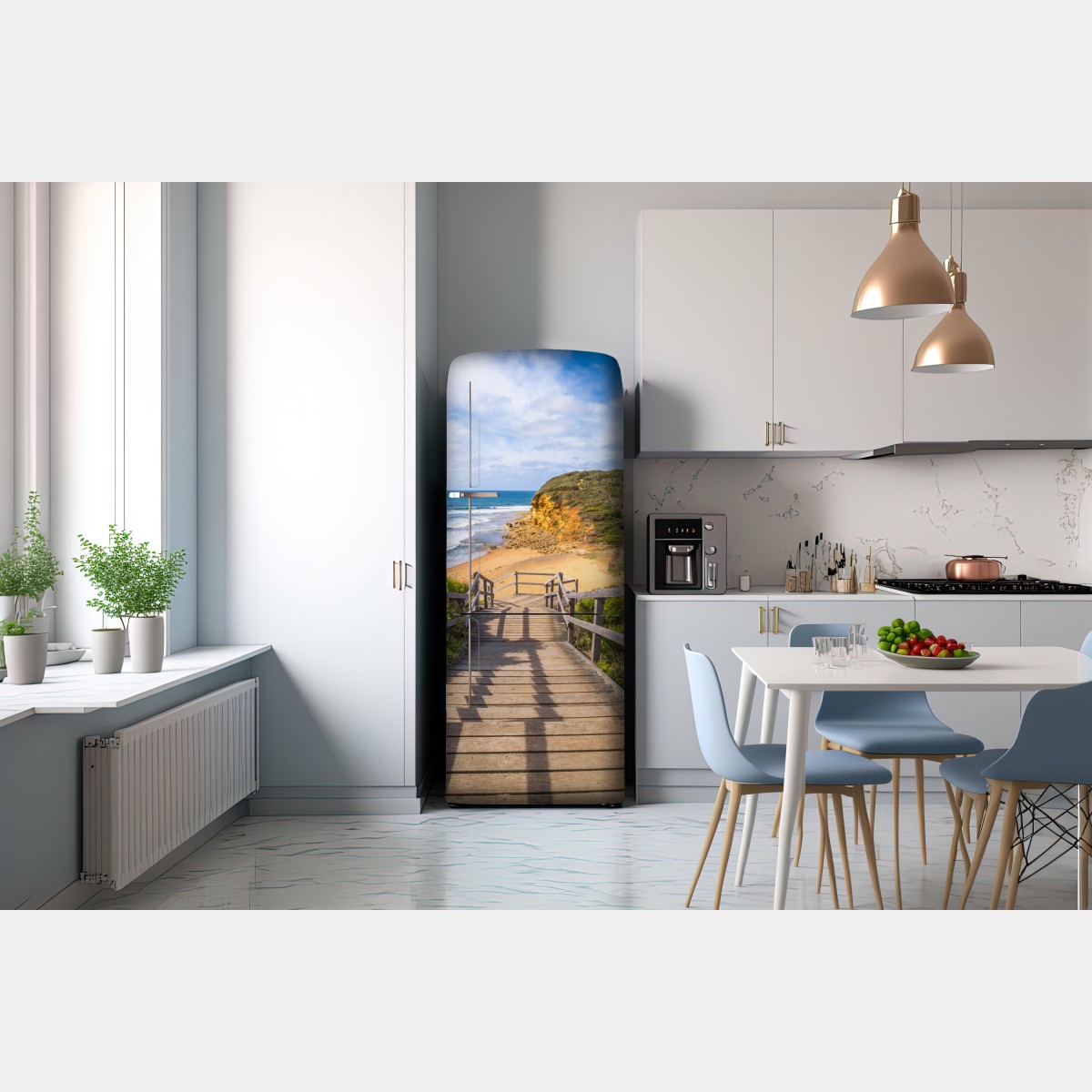 Naklejka na lodówkę ścieżka do Bells Beach nadmorski pejzaż – Wallissimo® Naklejka na lodówkę ścieżka do Bells Beach nadmorski pejzaż – Wallissimo®