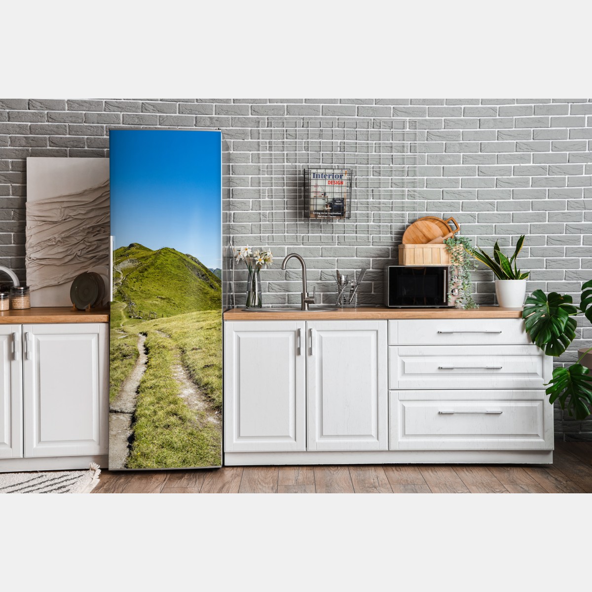 Naklejka na lodówkę kręty szlak w Zillertalu – Wallissimo® Naklejka na lodówkę kręty szlak w Zillertalu – Wallissimo®