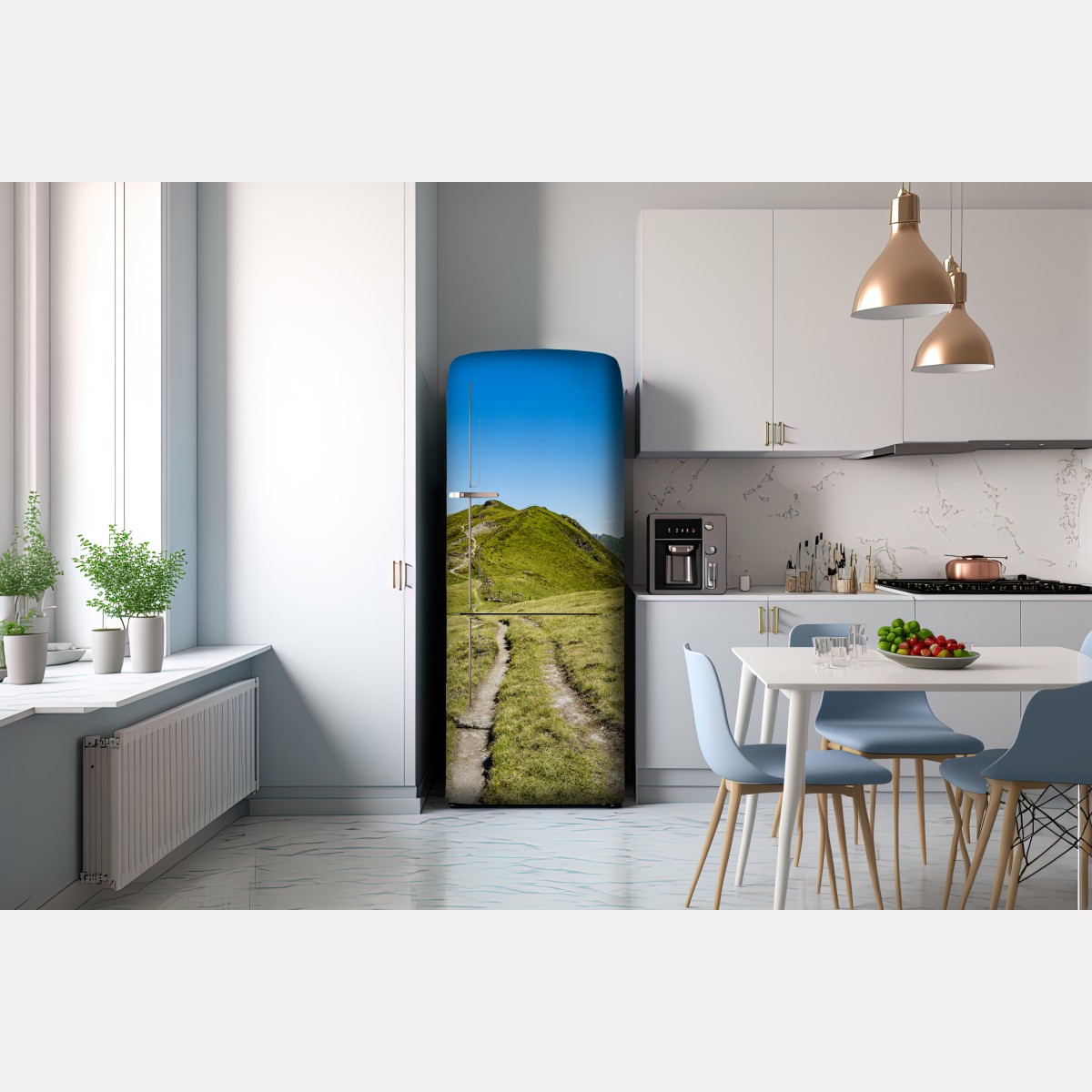 Naklejka na lodówkę kręty szlak w Zillertalu – Wallissimo® Naklejka na lodówkę kręty szlak w Zillertalu – Wallissimo®