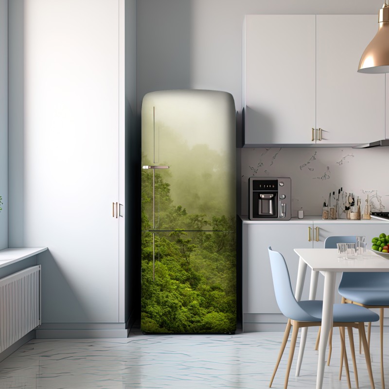 Naklejka na lodówkę mglisty las deszczowy w pobliżu Cairns – Wallissimo® Naklejka na lodówkę mglisty las deszczowy w pobliżu Cairns – Wallissimo®