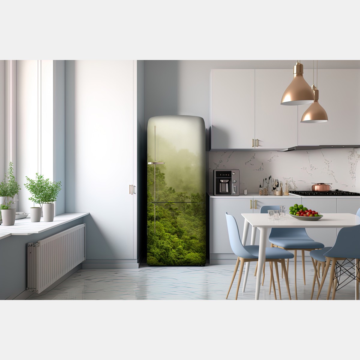 Naklejka na lodówkę mglisty las deszczowy w pobliżu Cairns – Wallissimo® Naklejka na lodówkę mglisty las deszczowy w pobliżu Cairns – Wallissimo®