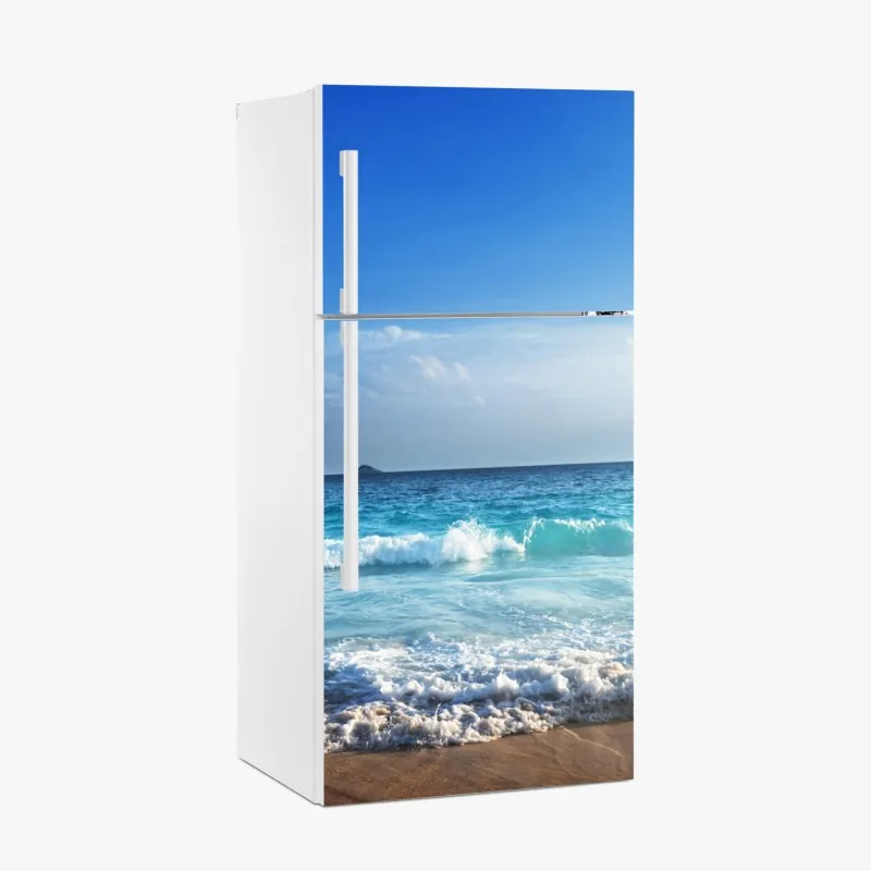 Naklejka na lodówkę złoty wzór art deco – Wallissimo®