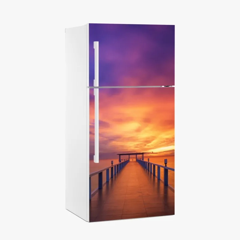 Naklejka na lodówkę nowoczesny geometryczny wzór architektoniczny – Wallissimo®