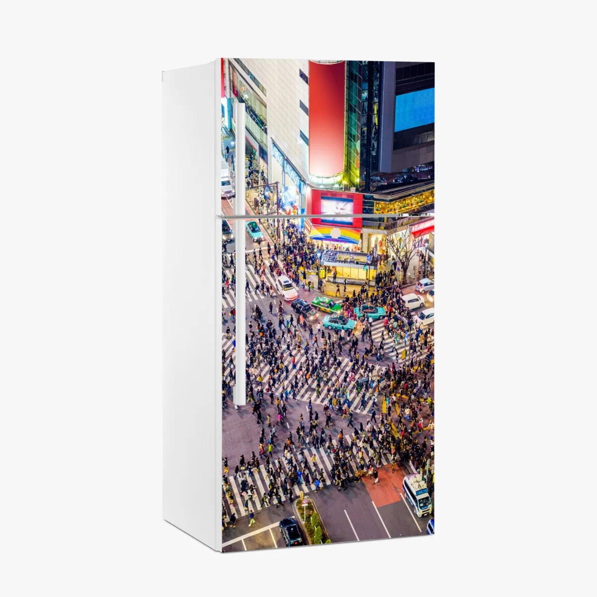 Naklejka na lodówkę Shibuya nocne skrzyżowanie – Wallissimo® Naklejka na lodówkę Shibuya nocne skrzyżowanie – Wallissimo®