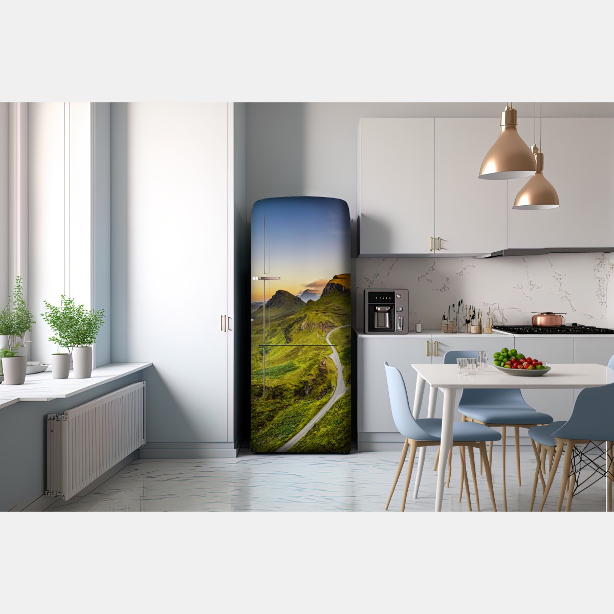 Naklejka na lodówkę zachód słońca nad Quiraing, Isle of Skye – Wallissimo® Naklejka na lodówkę zachód słońca nad Quiraing, Isle of Skye – Wallissimo®