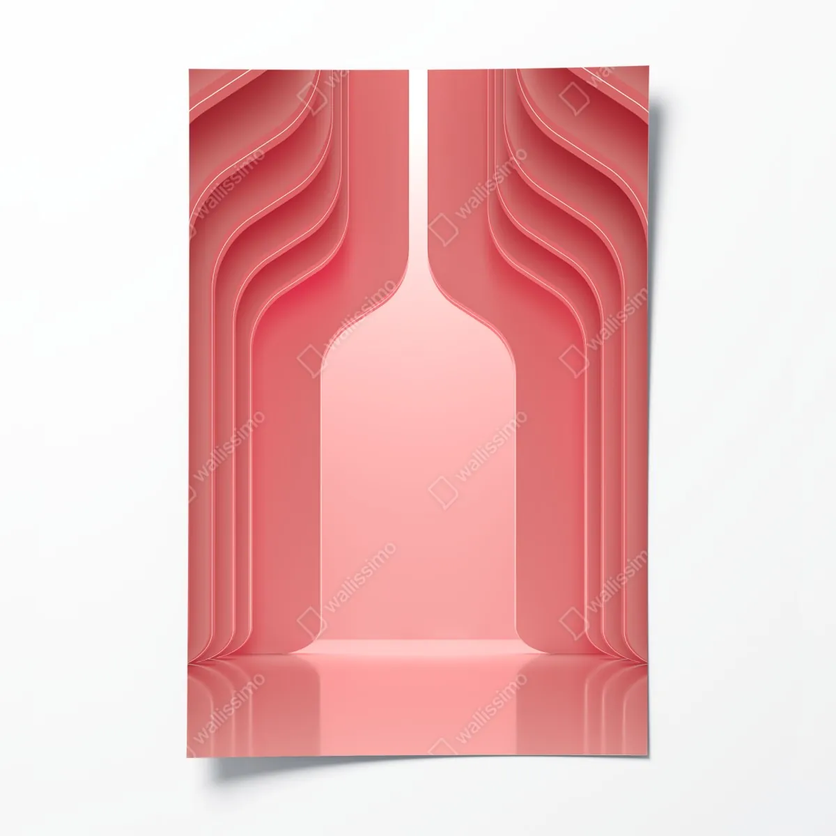 Plakat nowoczesne luksusowe wnętrze w odcieniach koralowego różu – Wallissimo® Plakat nowoczesne luksusowe wnętrze w odcieniach koralowego różu – Wallissimo®