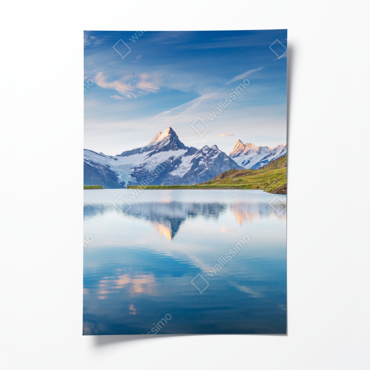 Poster majestic Alps reflection at Bachalpsee