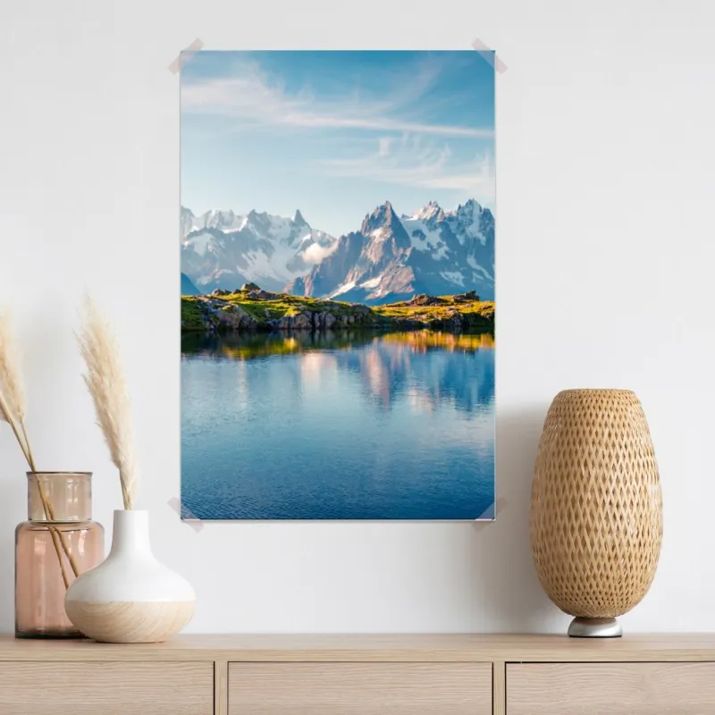 Plakat panorama Lac Blanc i Mont Blanc – Wallissimo® Plakat panorama Lac Blanc i Mont Blanc – Wallissimo®