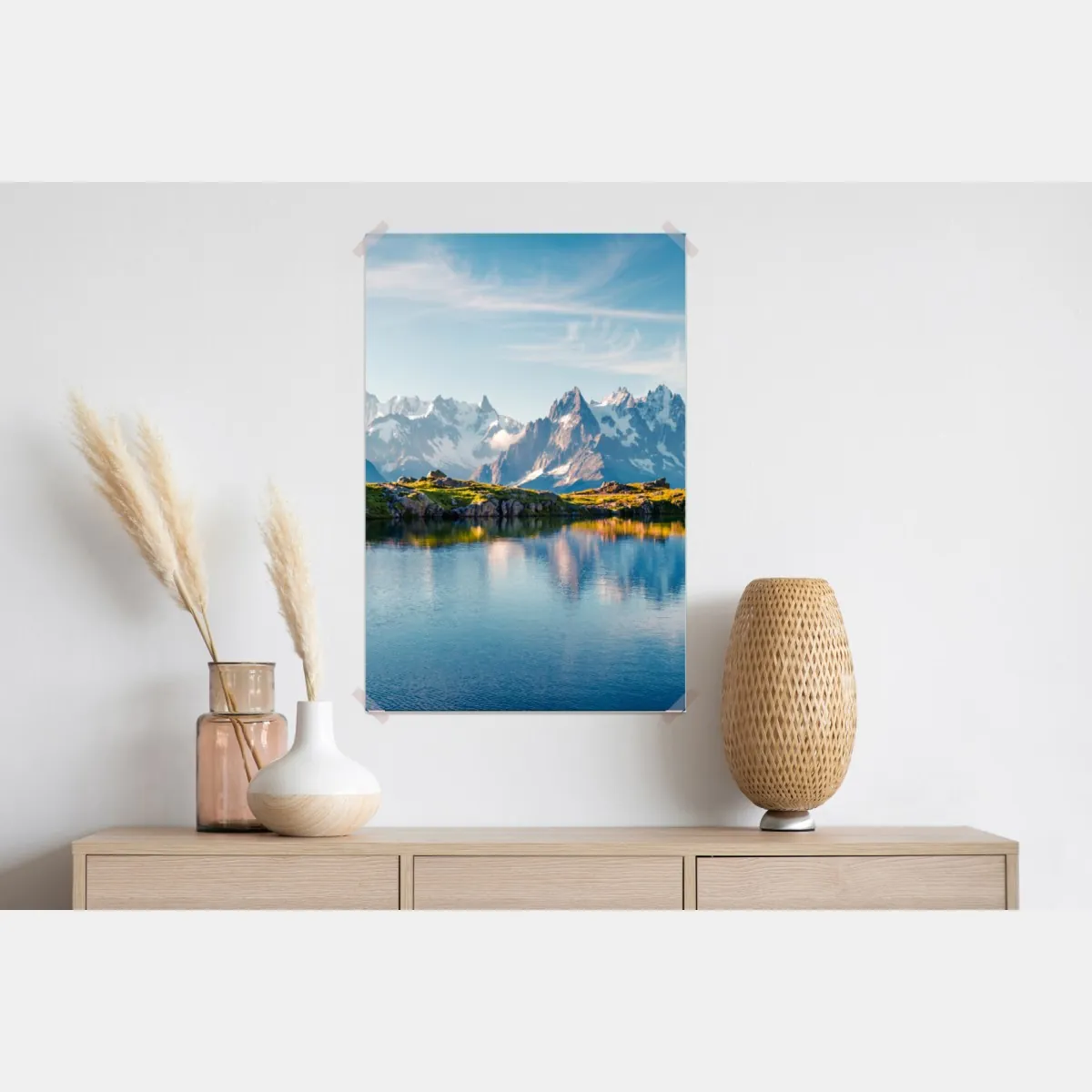 Plakat panorama Lac Blanc i Mont Blanc – Wallissimo® Plakat panorama Lac Blanc i Mont Blanc – Wallissimo®