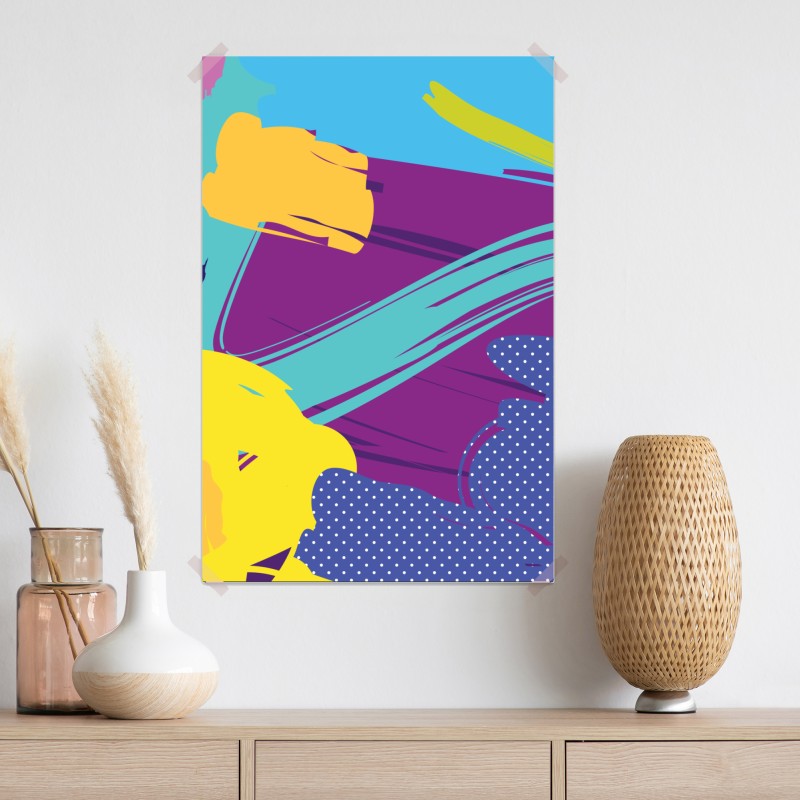 Plakat żywa abstrakcyjna kompozycja pop-art – Wallissimo® Plakat żywa abstrakcyjna kompozycja pop-art – Wallissimo®