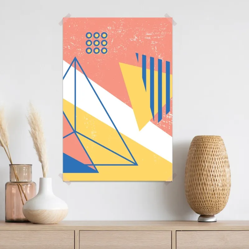 Plakat pastelowa kompozycja geometryczna – Wallissimo® Plakat pastelowa kompozycja geometryczna – Wallissimo®