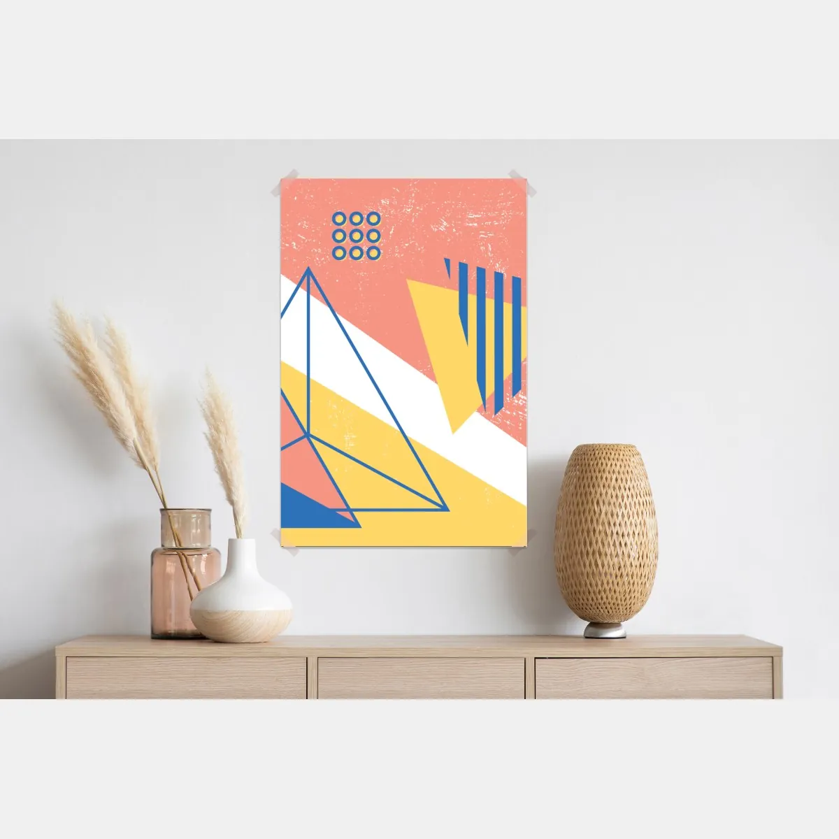 Plakat pastelowa kompozycja geometryczna – Wallissimo® Plakat pastelowa kompozycja geometryczna – Wallissimo®