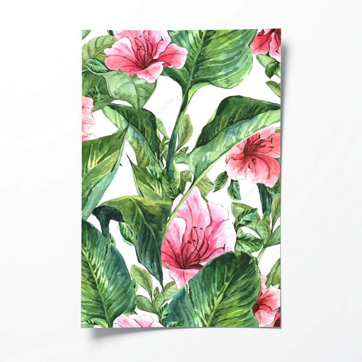 Plakat różowy akwarelowy motyw botaniczny – Wallissimo® Plakat różowy akwarelowy motyw botaniczny – Wallissimo®