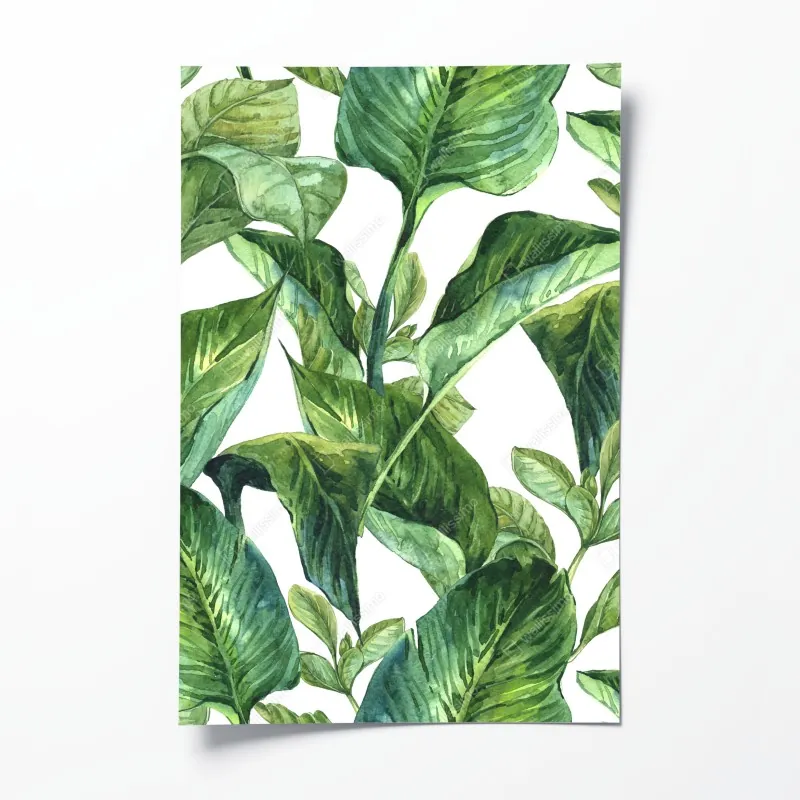 Plakat wzór z różowymi flamingami – Wallissimo®