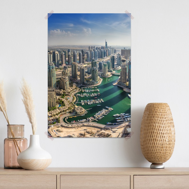 Plakat Dubaj Marina panorama miasta – Wallissimo® Plakat Dubaj Marina panorama miasta – Wallissimo®