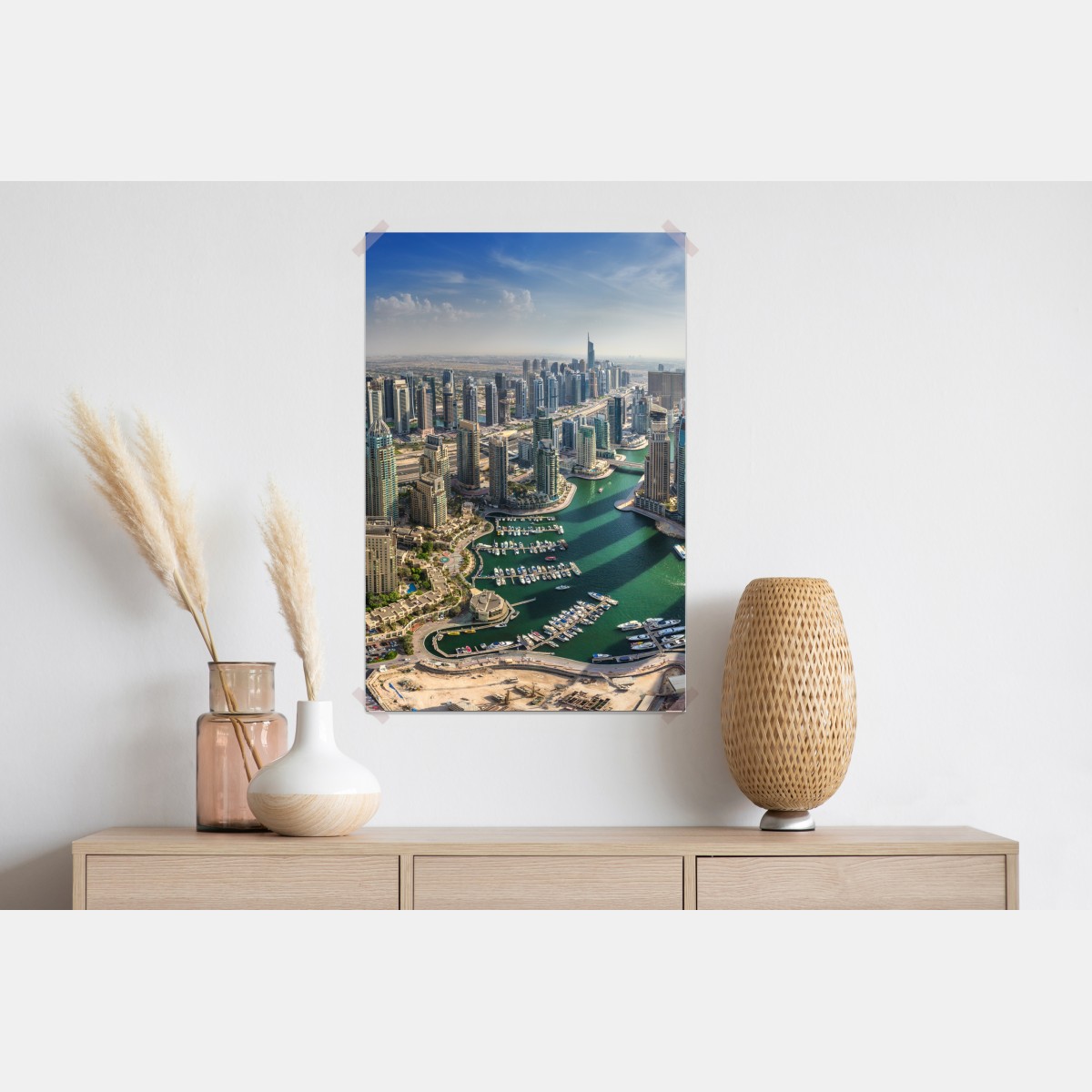 Plakat Dubaj Marina panorama miasta – Wallissimo® Plakat Dubaj Marina panorama miasta – Wallissimo®