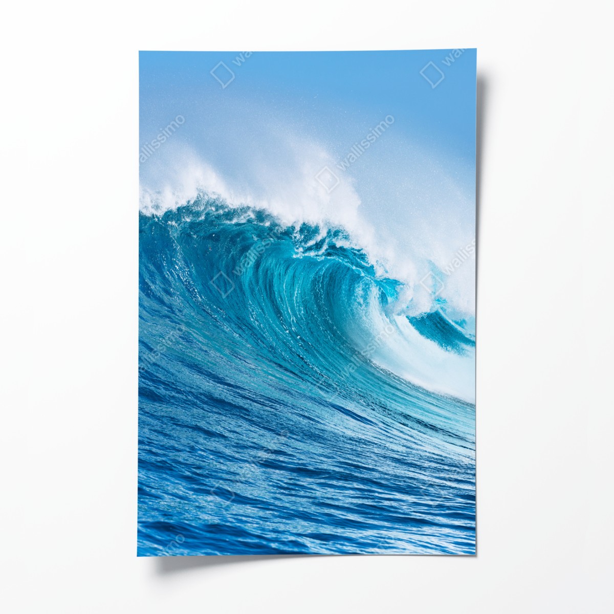 Poster majestic turquoise ocean wave