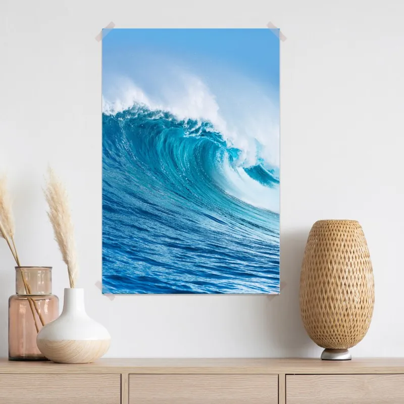 Plakat majestatyczna turkusowa fala oceaniczna – Wallissimo® Plakat majestatyczna turkusowa fala oceaniczna – Wallissimo®