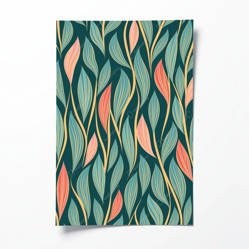 Plakat delikatny dmuchawiec w monochromie – Wallissimo®