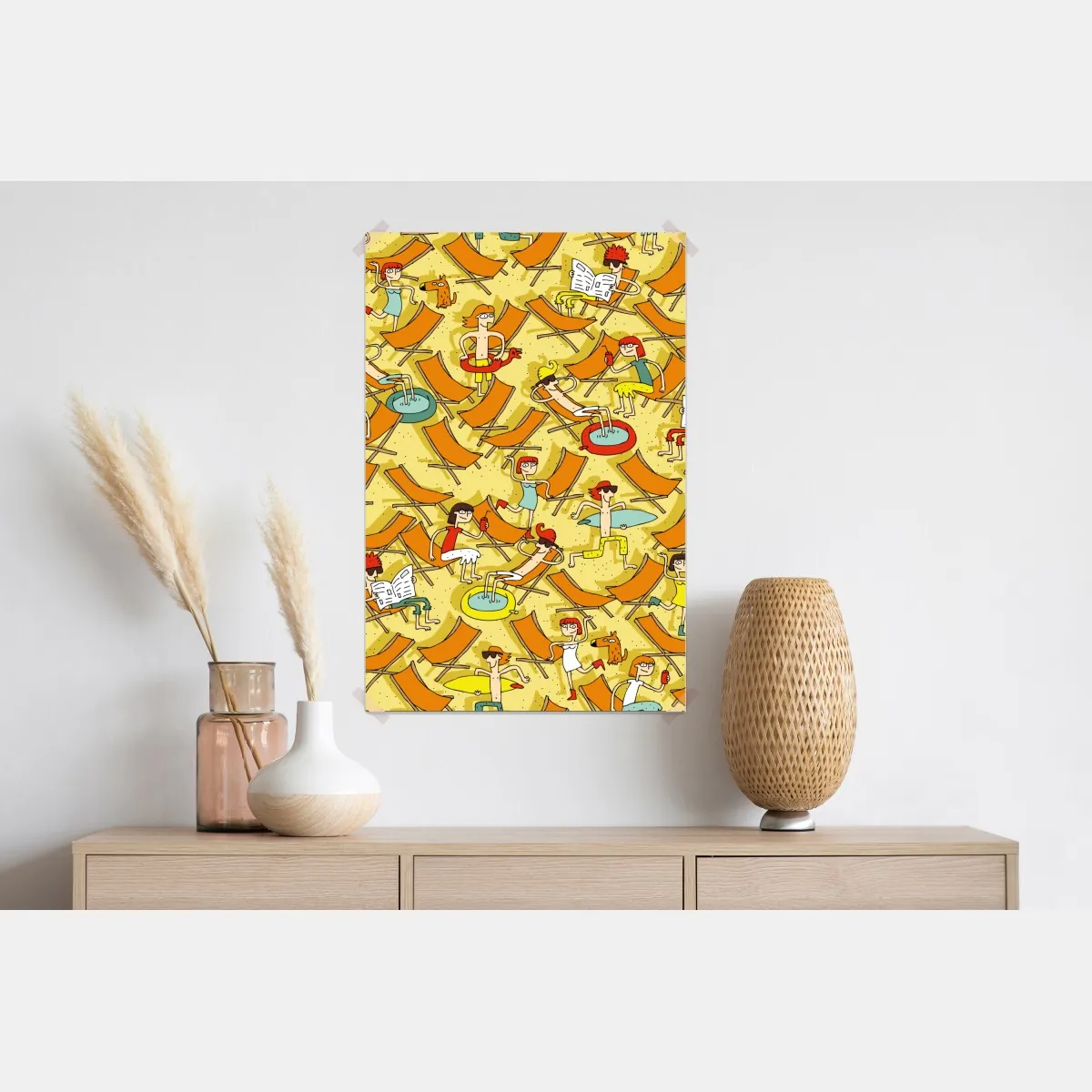 Plakat słoneczny dzień na plaży – Wallissimo® Plakat słoneczny dzień na plaży – Wallissimo®